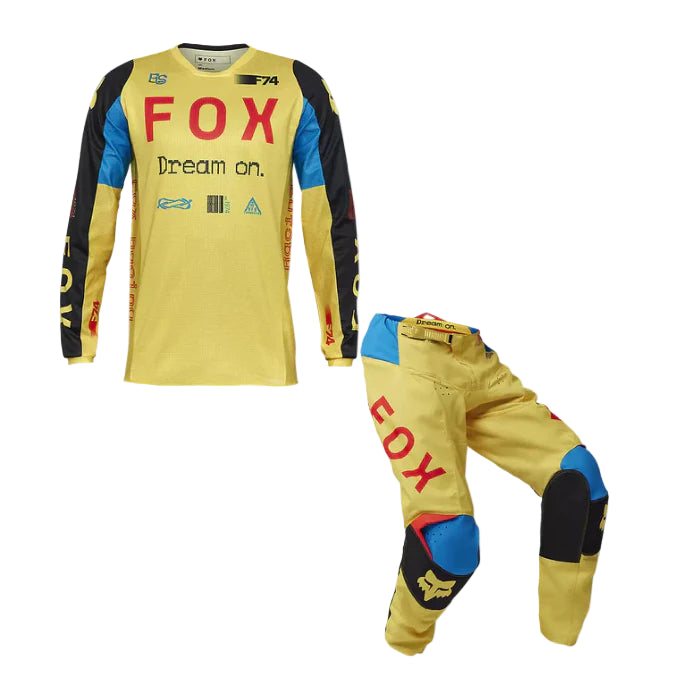 Fox Racing 180 Race Spec Pale Yellow Kit Combo 2025