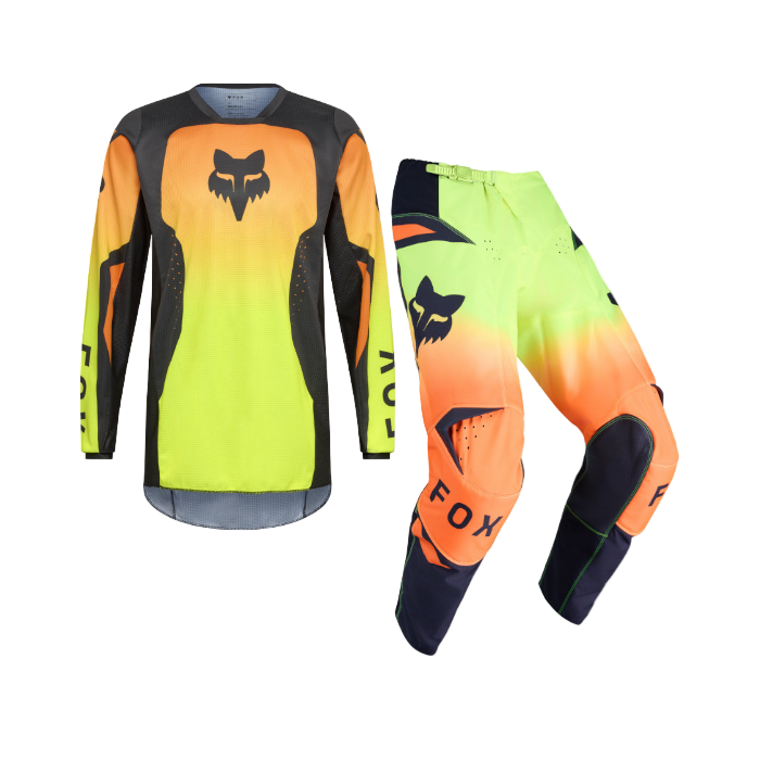 Fox 180 Youth Shield Flo Yellow Orange Kit Combo 2026