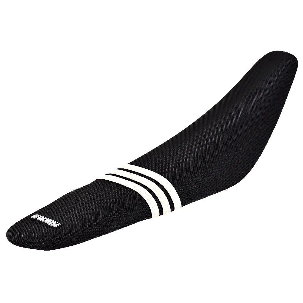 Enjoy Manufacturing KTM Seat Cover SX 50 2016 - 2022 Gas Gas MC 50 2021 - 22 Ribbed, TLD Black / White