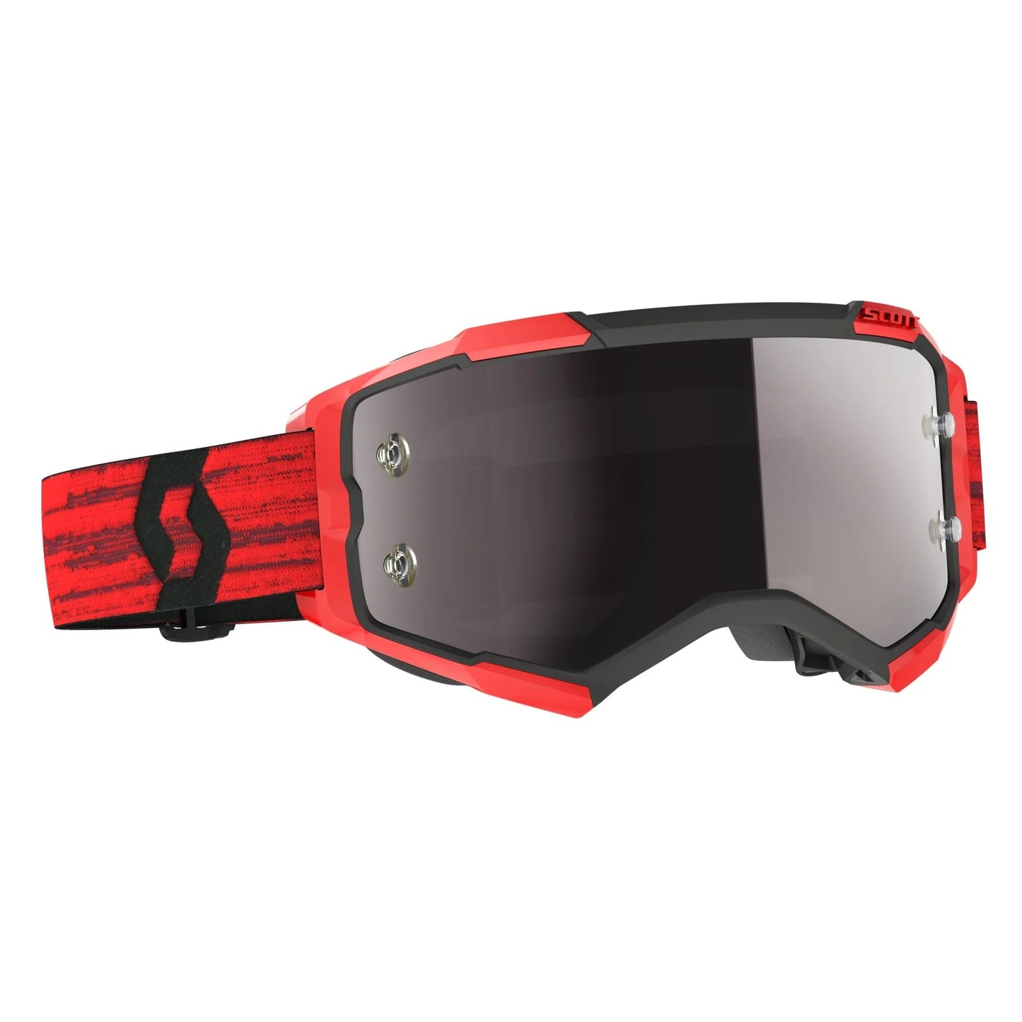 Scott Fury Goggles, Dark Red - Silver Chrome Works Lens