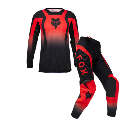 Fox Racing 180 Lean Red Black Kit Combo 2025