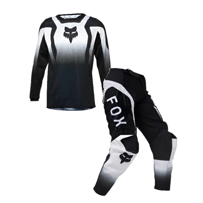 Fox Racing 180 Lean White Black Kit Combo 2025