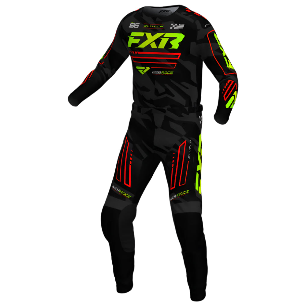 FXR Clutch Nuke Hi-Vis Camo Kit Combo 2025