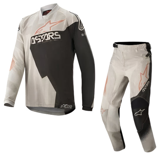 Alpinestars Youth Racer Grey Black Rust Kit Combo 2022 - 26W/YLarge