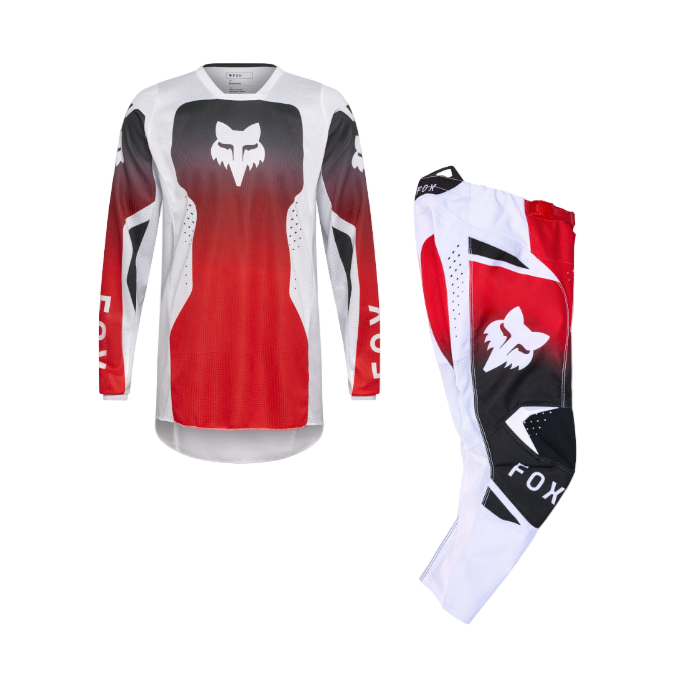 Fox 180 Kids Shield Flo Red Kit Combo 2026