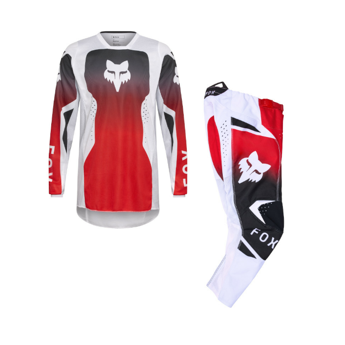 Fox Racing 180 Shield Flo Red Kit Combo 2026