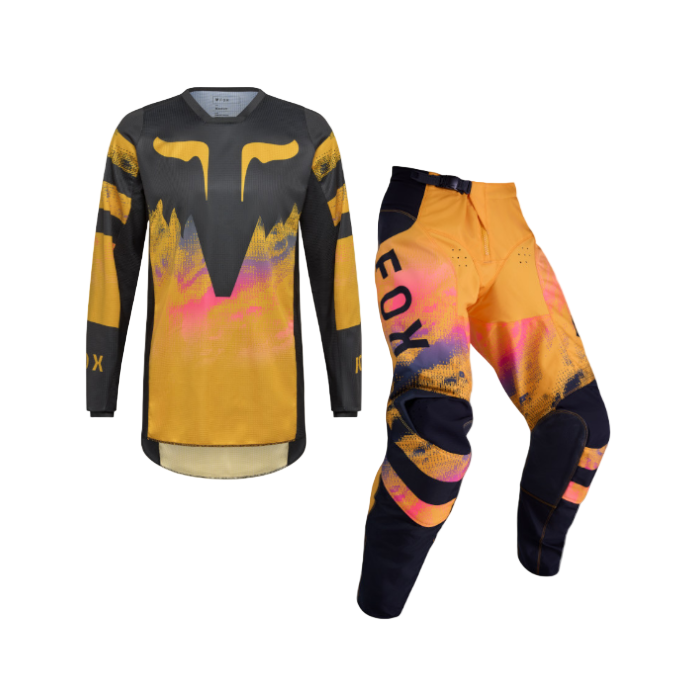 Fox 180 Youth Kairos Tangerine Black Kit Combo 2026