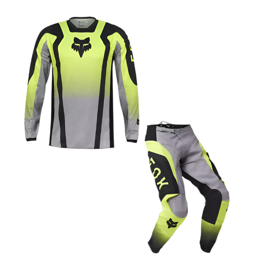 Fox 180 Youth Lean Flo Yellow Kit Combo 2025