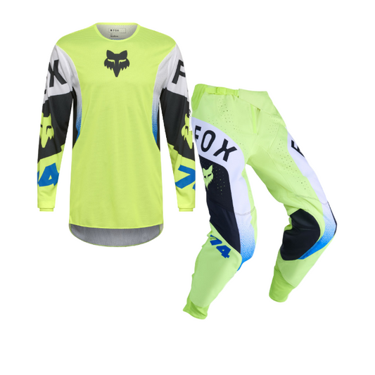 Fox Racing 360 Tine Flo Yellow Blue Kit Combo 2026