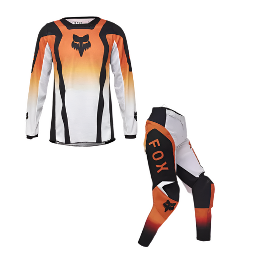 Fox 180 Youth Lean Flo Orange Kit Combo 2025