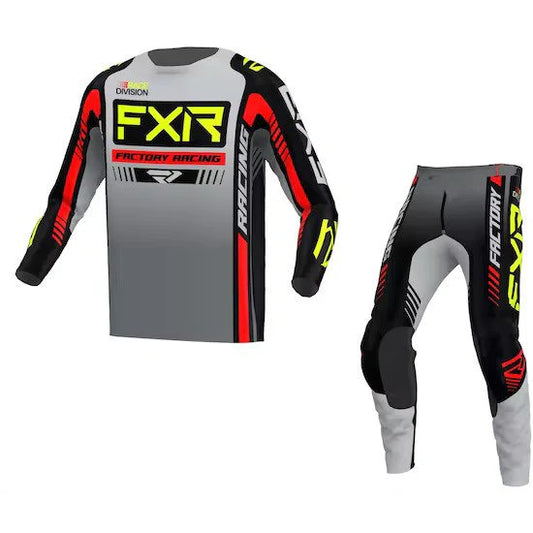 FXR Clutch Pro Youth Grey Black Highvis Kit Combo 2023 - 24W/Medium
