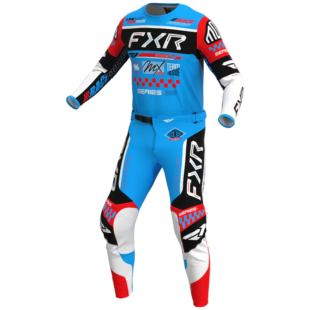 FXR Podium Gladiator Cyan Black Red Kit Combo 2026