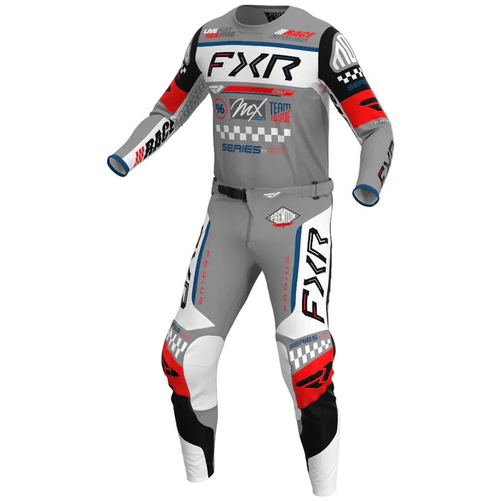 FXR Podium Gladiator Grey White Black Kit Combo 2026
