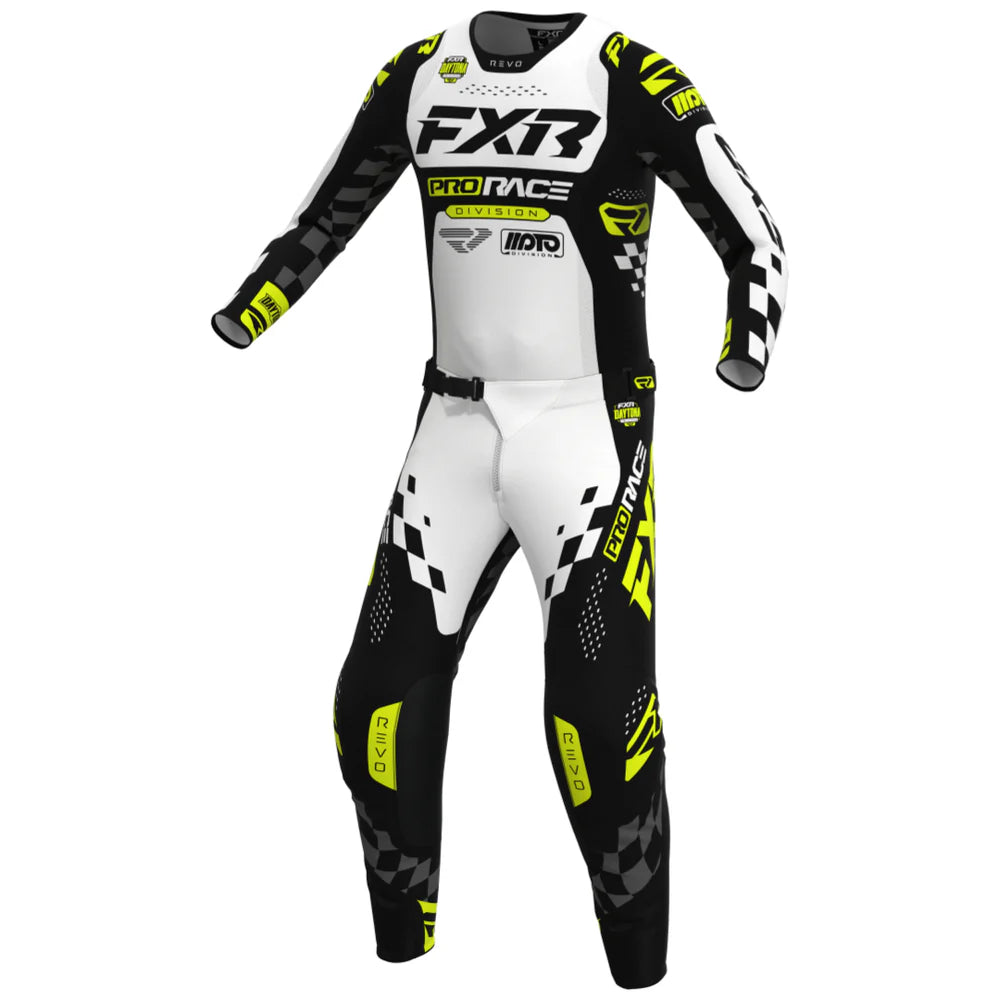 FXR Revo Daytona Black White HiVis Kit Combo 2026