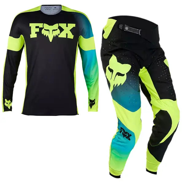 Fox Racing Youth 360 Streak Black/Yellow Kit Combo 2024 - 26W/Large