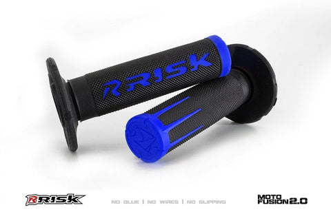 Risk Racing Fusion Grips 2.0 Motocross Enduro, Blue