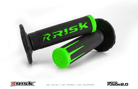Risk Racing Fusion Grips 2.0 Motocross Enduro, Green