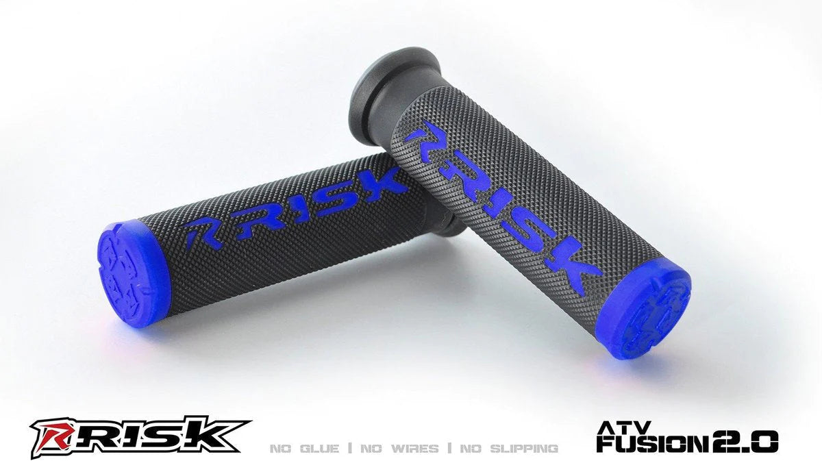 Risk Racing Fusion Grips 2.0 MTB ATV, Blue