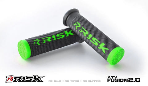 Risk Racing Fusion Grips 2.0 MTB ATV, Green