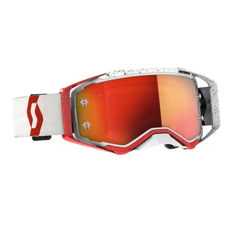 Scott Prospect Goggle, Red / White – Orange Chrome Works Lens