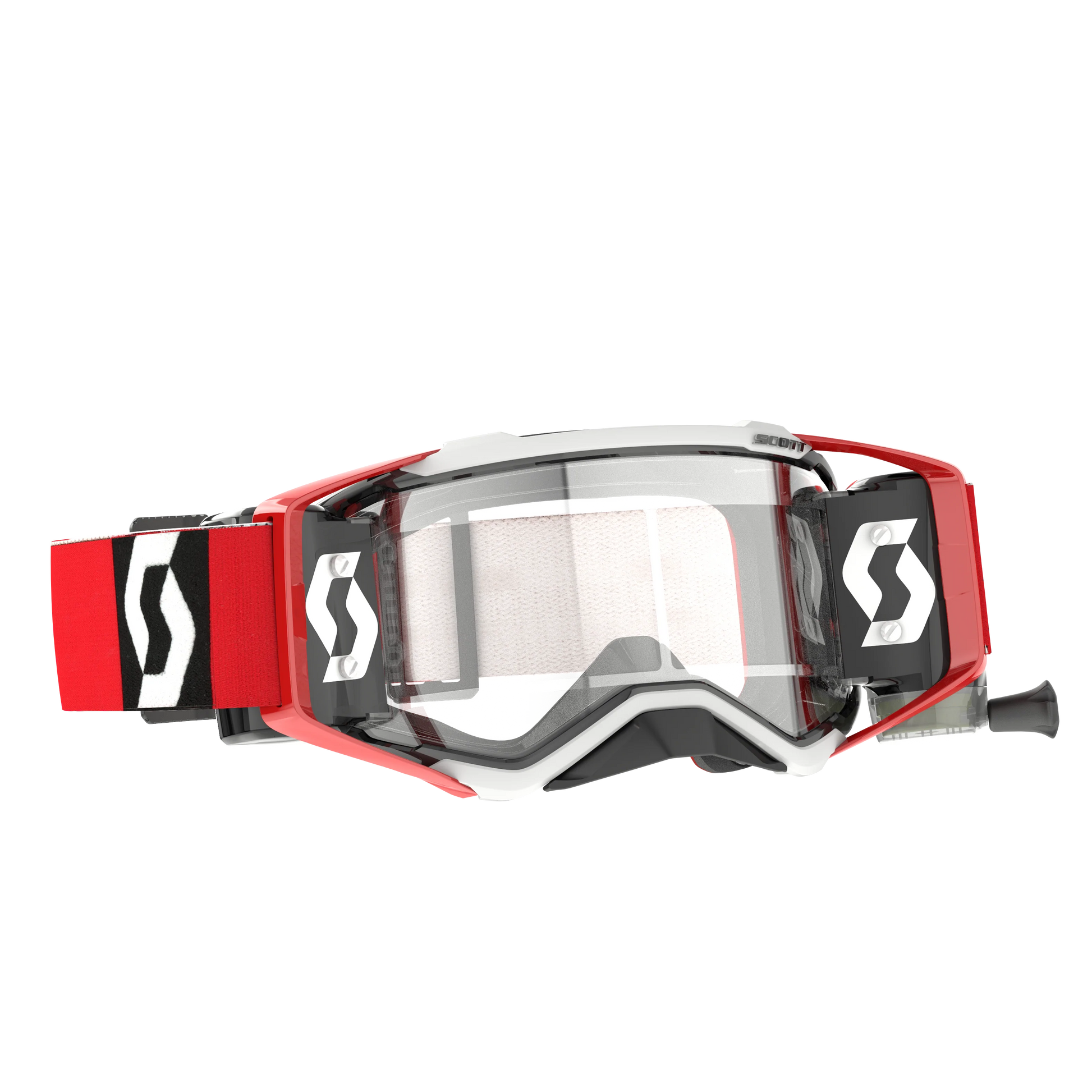 scott prospect roll off goggles Scott Prospect Goggle WFS, Red / Black – Clear Works Lens – Norman Watt Motorcycles