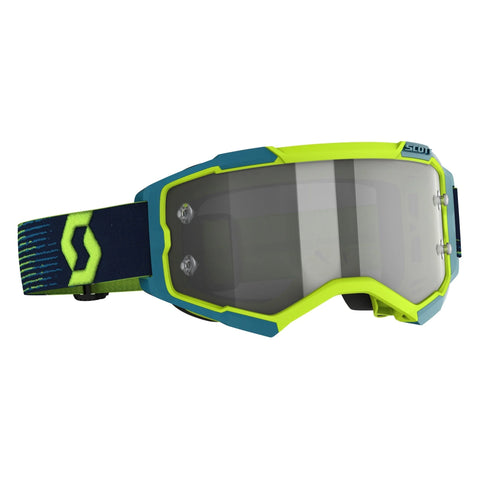 Scott Fury Goggles, Neon Yellow / Blue - Light Sensitive Works Lens