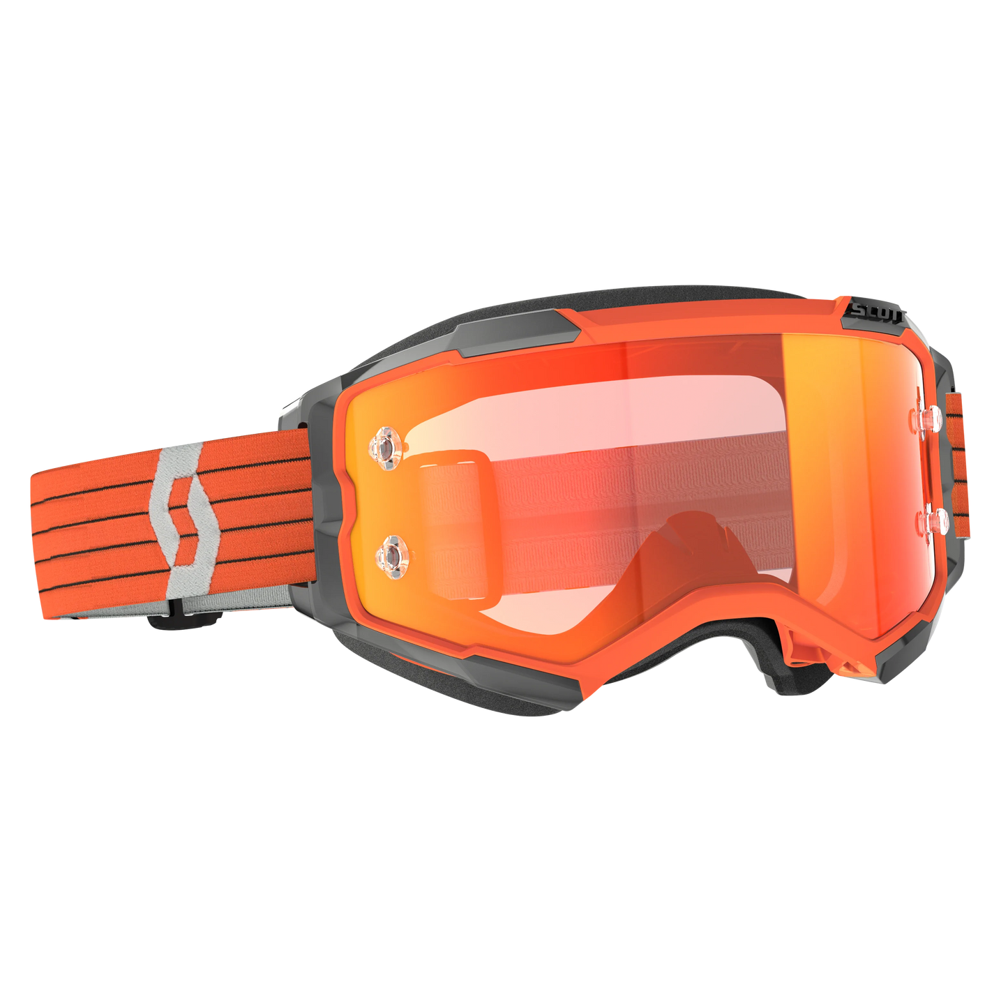 Scott Fury Goggles, Orange / Grey - Orange Chrome Works Lens