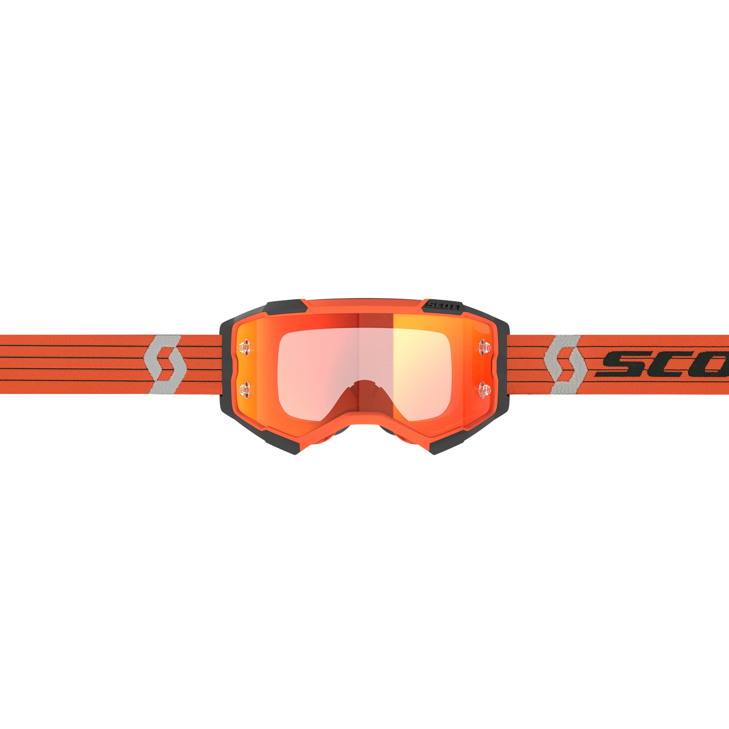 Scott Fury Goggles, Orange / Grey - Orange Chrome Works Lens