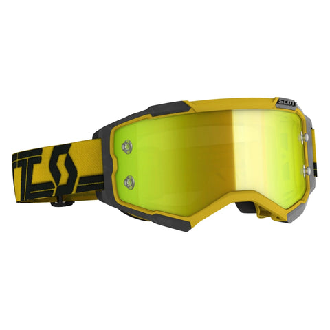 Scott Fury Goggles, Yellow / Black - Yellow Chrome Works Lens