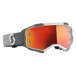 Scott Fury Goggles, White / Grey - Orange Chrome Works Lens