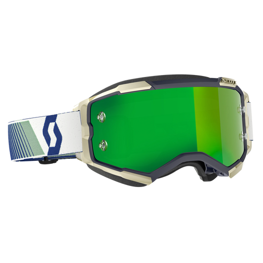 Scott Fury Goggles, Blue / Green - Green Chrome Works Lens