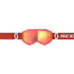 Scott Fury Goggles, Bright Red - Orange Chrome Works Lens