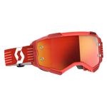 Scott Fury Goggles, Bright Red - Orange Chrome Works Lens
