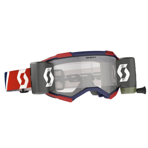 Scott Fury Goggles WFS, Red / Blue - Clear Works Lens