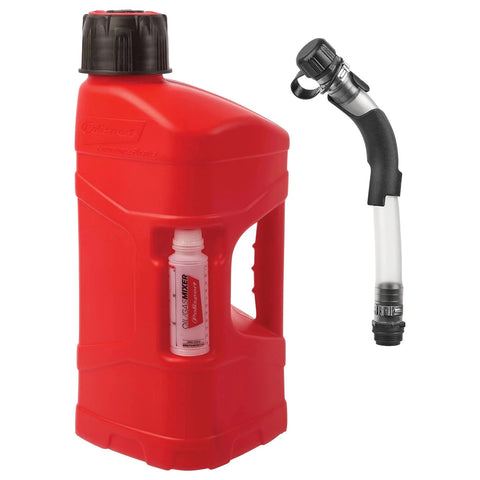 Polisport Pro Octane Gas Can with Hose Bender, 10 Litre