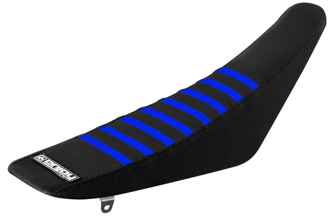 Enjoy Manufacturing Yamaha Seat Cover YZF 250 2010 - 2013 Ribbed, Black / Blue