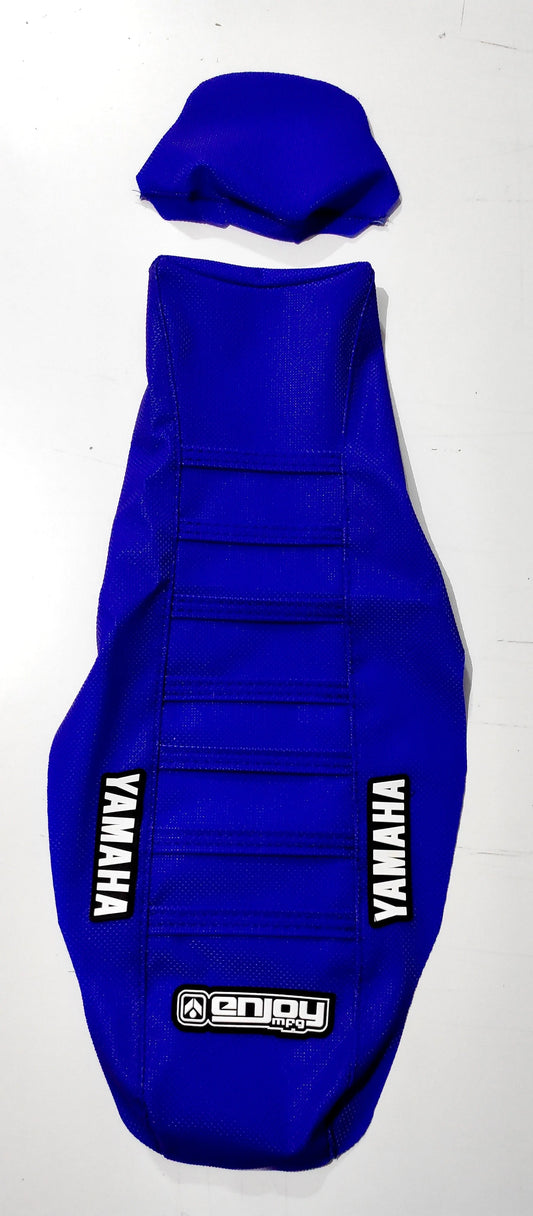 Enjoy Manufacturing Yamaha Seat Cover YZF 250 2014 - 2018 YZF 450 14 - 2017 Ribbed Logo, All Blue