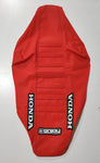Enjoy Manufacturing Honda Sear Cover CR 125 CR 250 2002 - 2007 Ribbed Logo, All Red