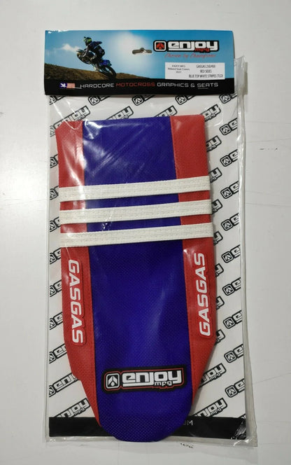 Enjoy Manufacturing Gas Gas seat cover MC 85 2021 - 2022 Ribbed Logo, Red / Blue TLD