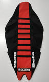 Enjoy Manufacturing  Beta Seat Cover RR 2020 - 2022 Ribbed Logo, Black / Red / Black
