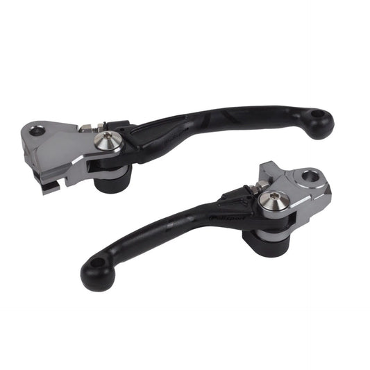 Polisport Kawasaki Pivot Lever Set KX 250 2021 - 2022 KX 450 2019 - 22 Black