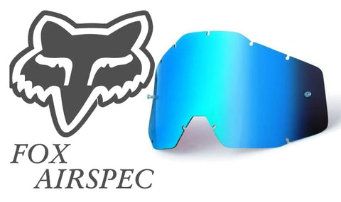 Goggle Shop Fox Airspec / Airspace Mirror Tear off Lens, Mirror Blue