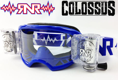 Rip n Roll Colossus WVS Roll Off Goggle, Blue