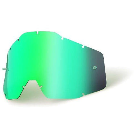Goggle Shop 100% Mirror Tear off Lens, Green