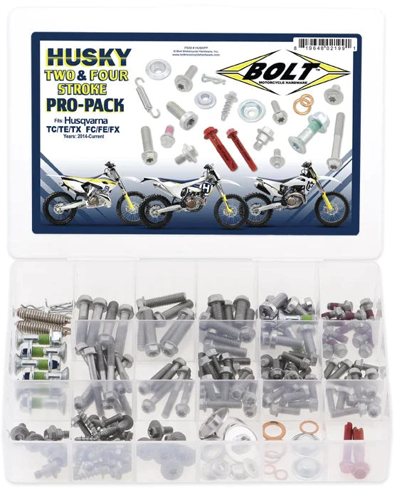 Bolt Motorcycle Hardware Husqvarna Pro Pack Bolt Kit