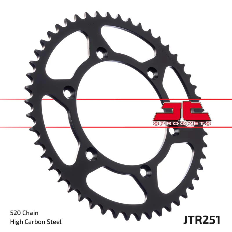 JT Sprockets Steel Rear Sprocket Yamaha YZ 125 250 1999 - 2021 YZF 250 2001 - 21 YZF 426 2000 - 2002 YZF 450 2003 - 21, 48T