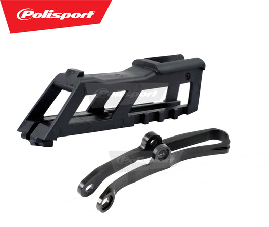 Polisport Kawasaki Chain Guide Slider Kit KXF 250 2009 - 2016 KXF 450 09 - 2015, Black