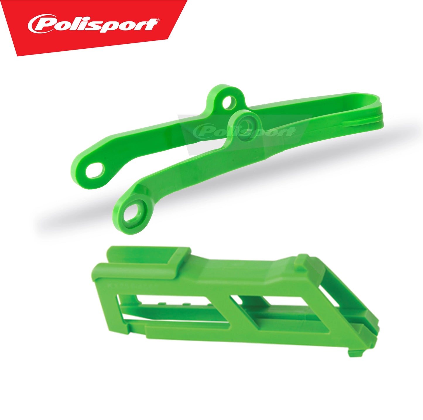 Polisport Kawasaki Chain Guide Slider Kit KXF 250 2009 - 2016 KXF 450 09 - 2015, Green