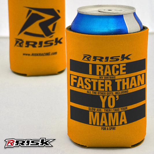 Risk Racing Drink Koozie, Orange