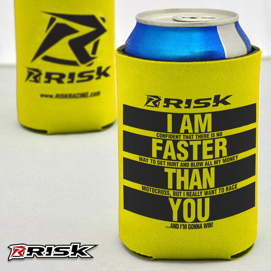 Risk Racing Drink Koozie, Yellow